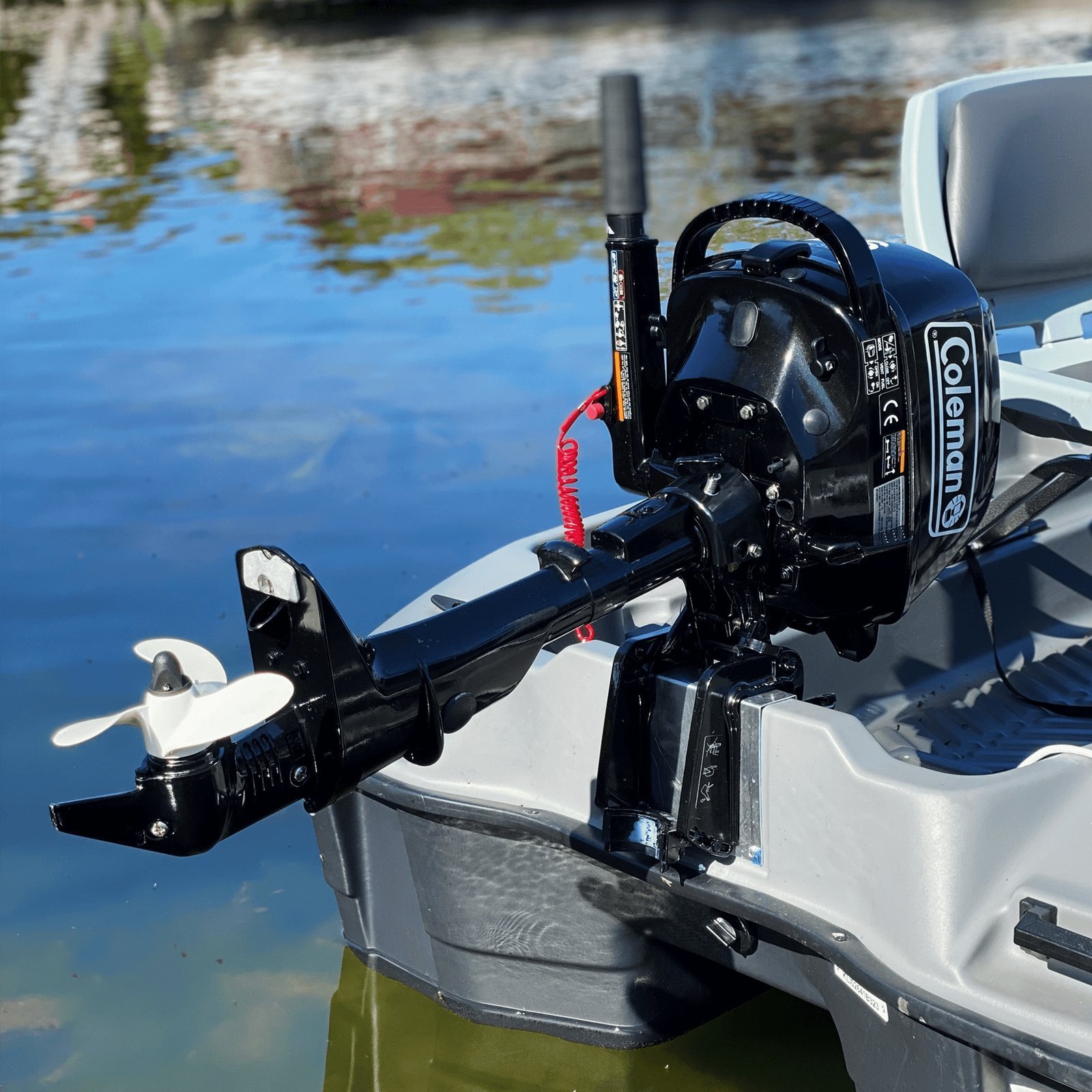 Coleman Powersports 5 HP 4 Stroke Outboard Boat Motor with Easy Pull Start F5BMS - Image 7