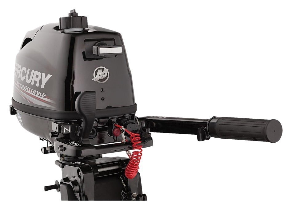 6HP 4-Stroke Tiller Outboard Motor, 15" Shaft, Manual Start with Integrated Fuel Tank - Image 4