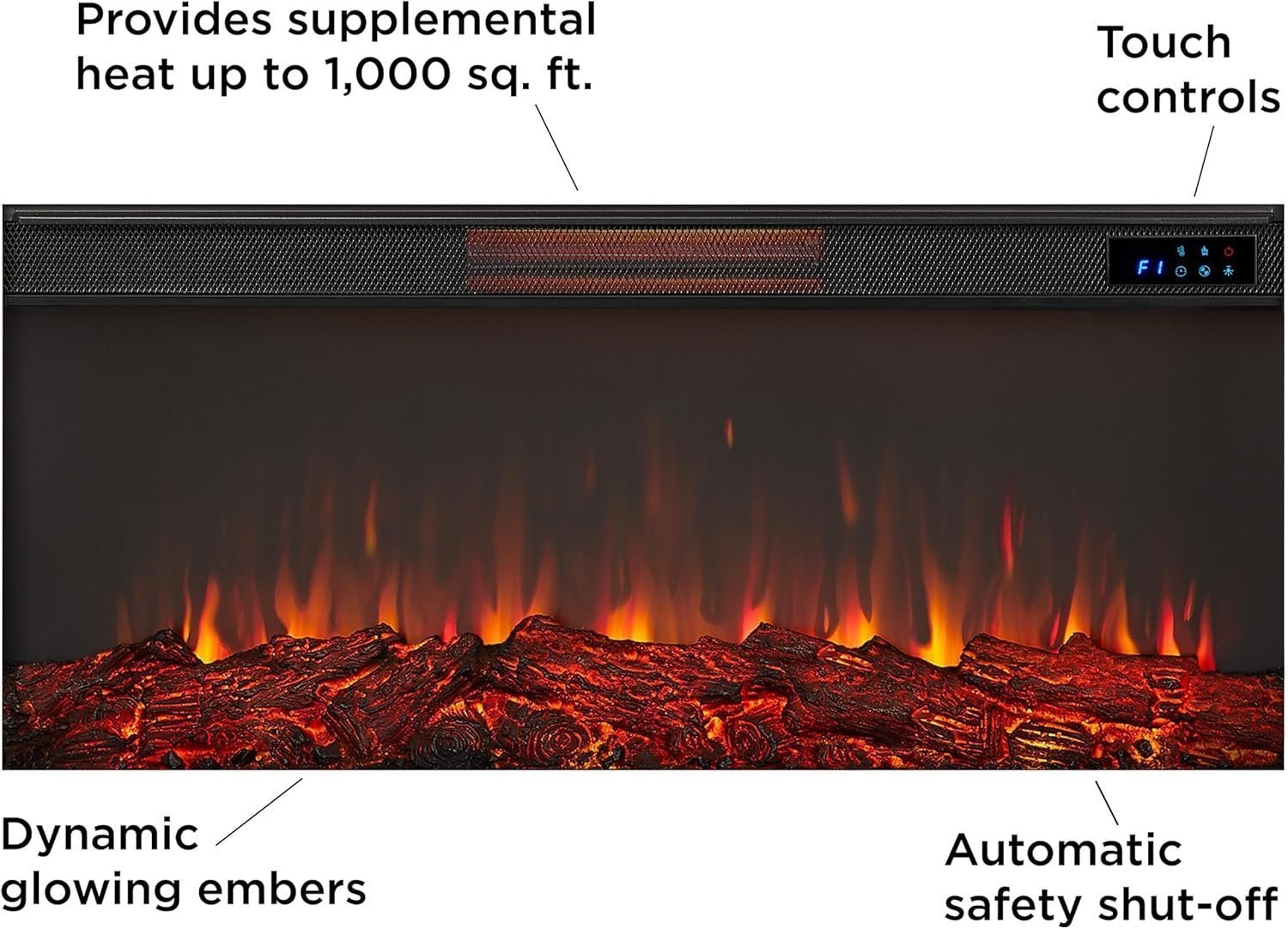 Real Flame Bernice Landscape Electric Fireplace - Image 6