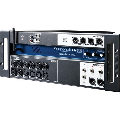 16-Input Digital Mixer with Wireless Remote Control, Built-In Wi-Fi & Professional DSP Processing