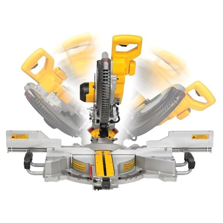 12" Sliding Compound Miter Saw, 1675W Corded Electric Tool with Variable Speed, Dual Bevel & Precision Shadow Line Cutting System - Image 6
