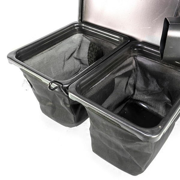 30" Twin Bin Lawn Tractor Grass Catcher System with 3.2-Bushel Capacity, Dual Vented Bags & Complete Mounting Kit - Image 4
