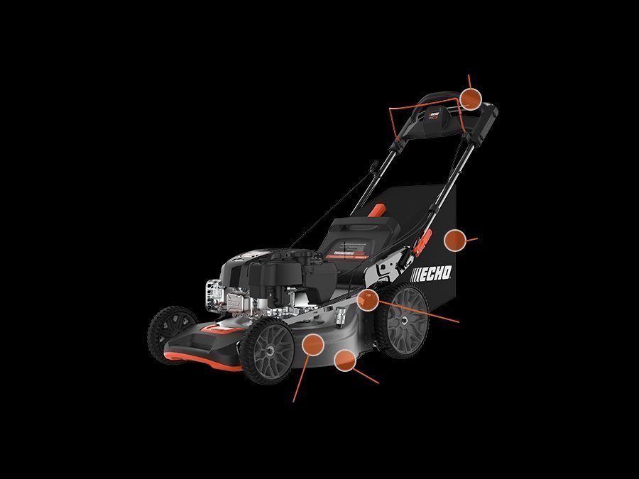 21-Inch Self-Propelled Gas Lawn Mower with 190cc Engine, Dual-Blade Cutting System & Variable Speed Drive - Image 2