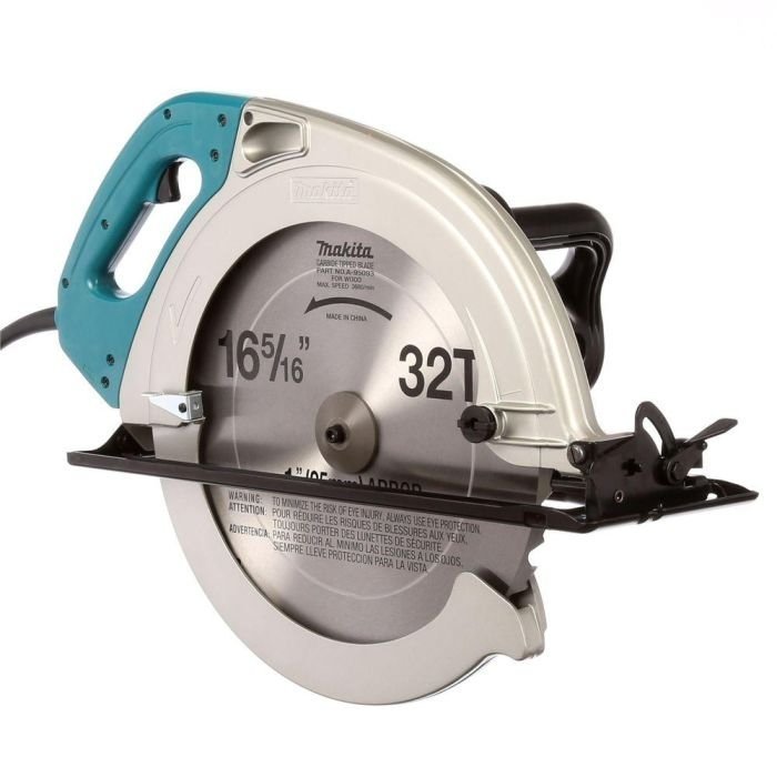 16-5/16 in. Heavy-Duty Circular Saw – 15 Amp Electric Rear Handle Beam Saw with Electric Brake & Carbide-Tipped Blade