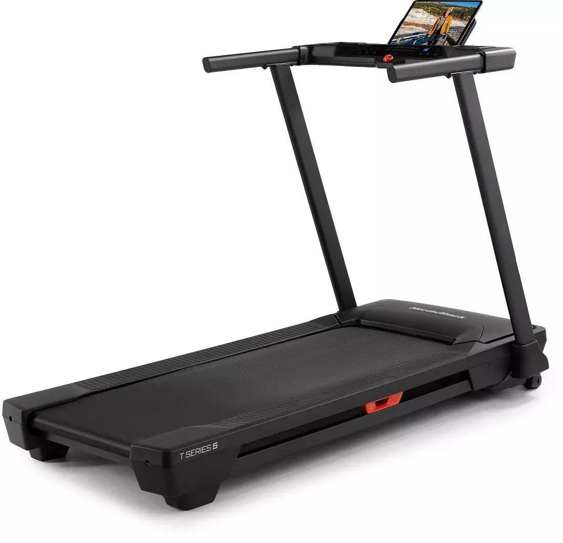 Smart Folding Treadmill with HD Touchscreen, Interactive Training & Incline Control for Home Fitness