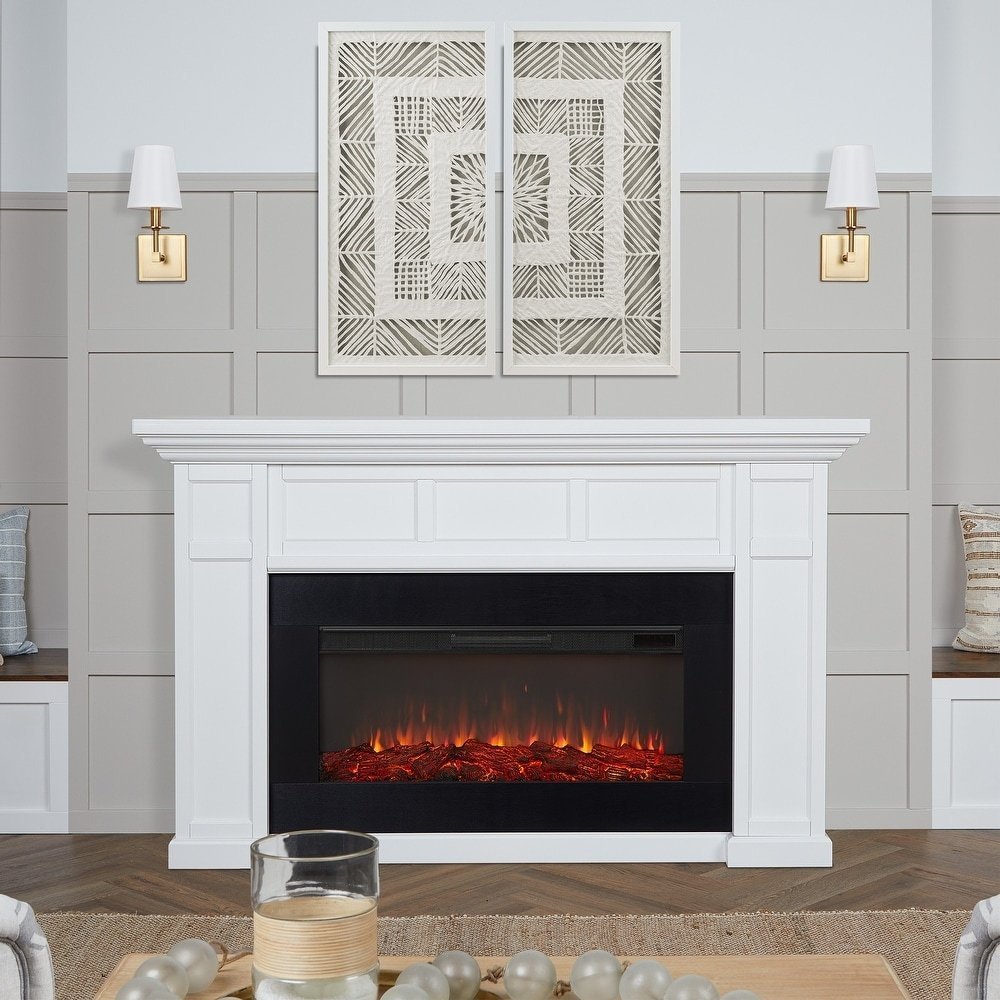 Real Flame Alcott 75″ Landscape Electric Fireplace - Image 8