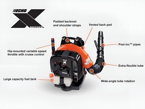63.3cc Professional Backpack Leaf Blower with 756 CFM Air Volume, 234 MPH Air Speed & Cruise Control - Image 4