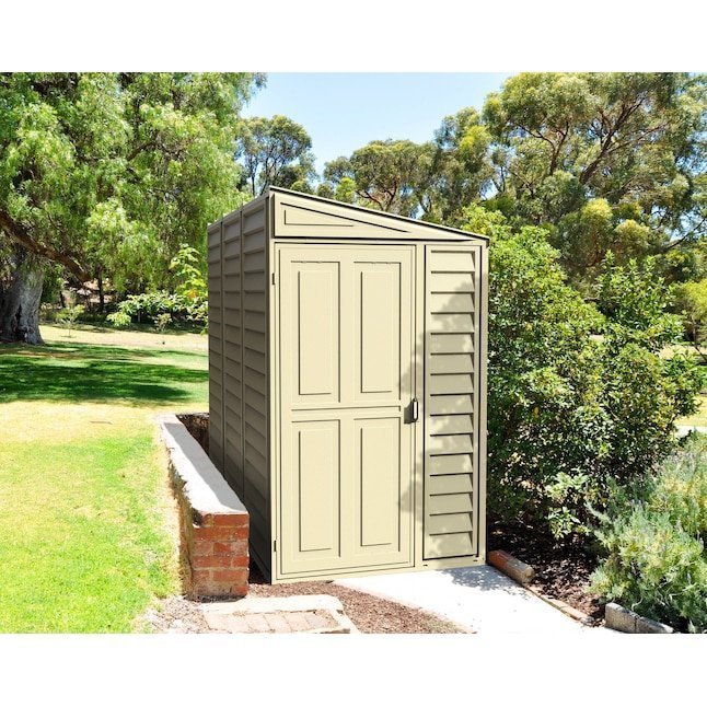 DuraMax Building Products 4-ft x 8-ft Sidemate Off-white Lean-to Vinyl Storage Shed - Image 5