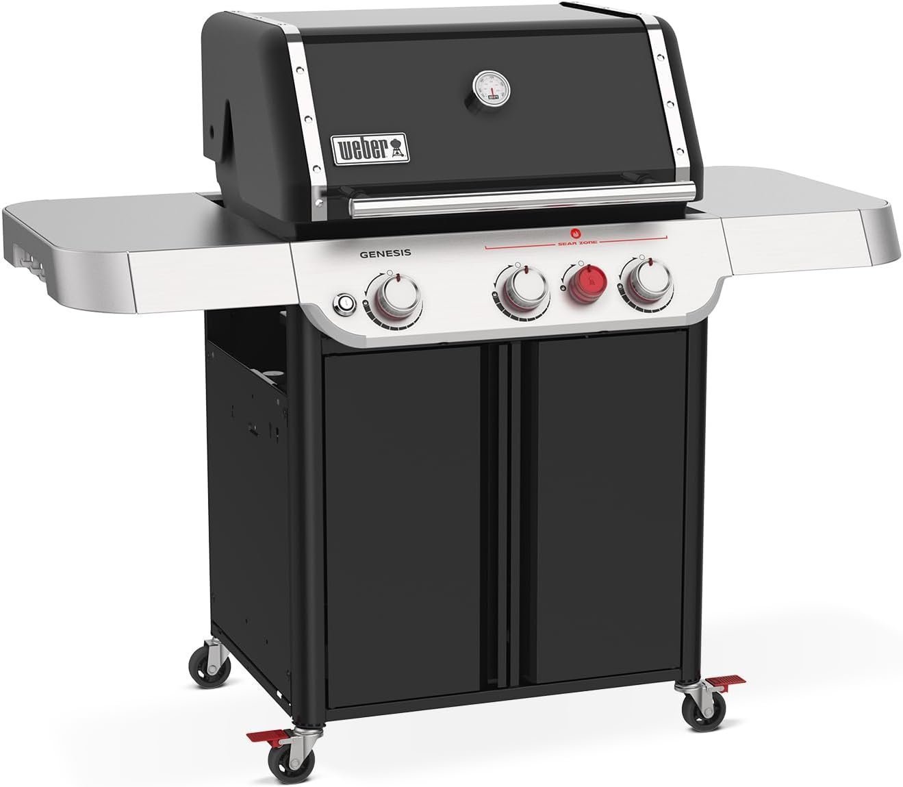 3-Burner Liquid Propane Gas Grill with Sear Zone, Porcelain-Coated Cast-Iron Grates & Even Heat Burner System - Image 5