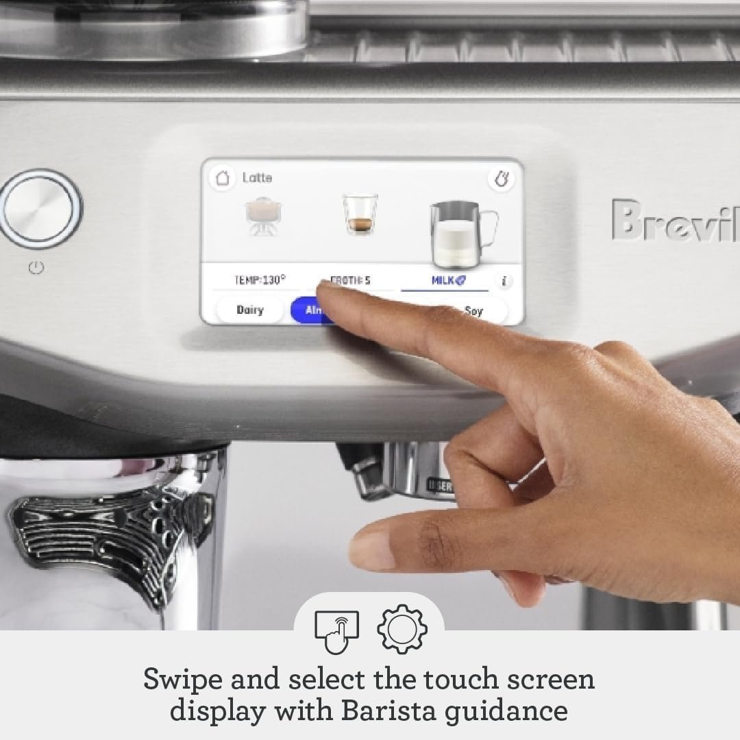 All-in-One Touchscreen Espresso Machine with Built-In Grinder, Automatic Tamping System & Fast Heat-Up Technology - Image 4
