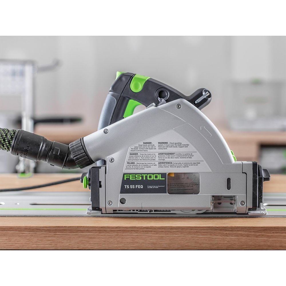 6-1/4 In. Plunge Track Saw Kit – Precision Wood Cutting System with Guide Rail - Image 4