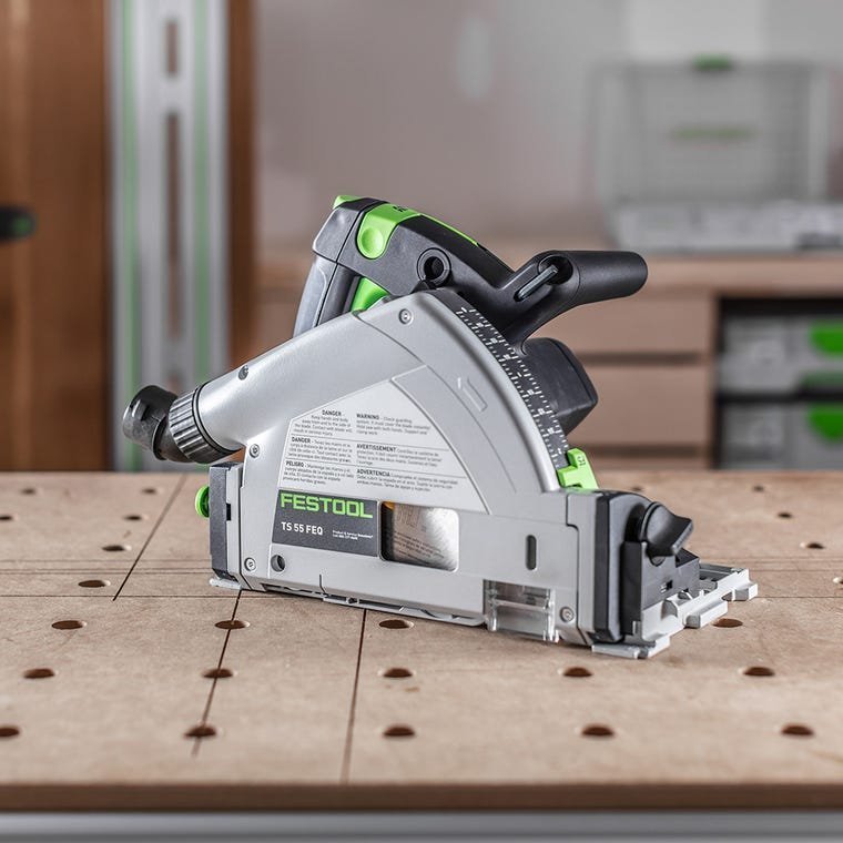6-1/4 In. Plunge Track Saw Kit – Precision Wood Cutting System with Guide Rail - Image 5