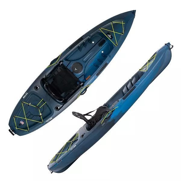 10-Foot Sit-On-Top Recreational Fishing Kayak with Removable Seat, Storage Compartments & Stable Hull Design