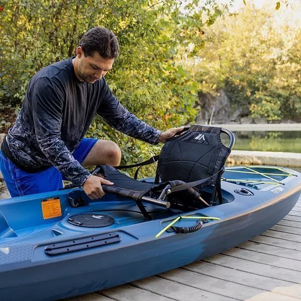 10-Foot Sit-On-Top Recreational Fishing Kayak with Removable Seat, Storage Compartments & Stable Hull Design - Image 4