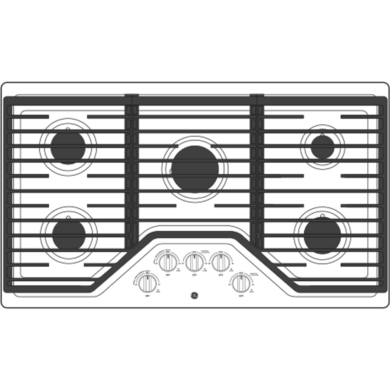 36 In. 5 Burners Gas Range - Image 8