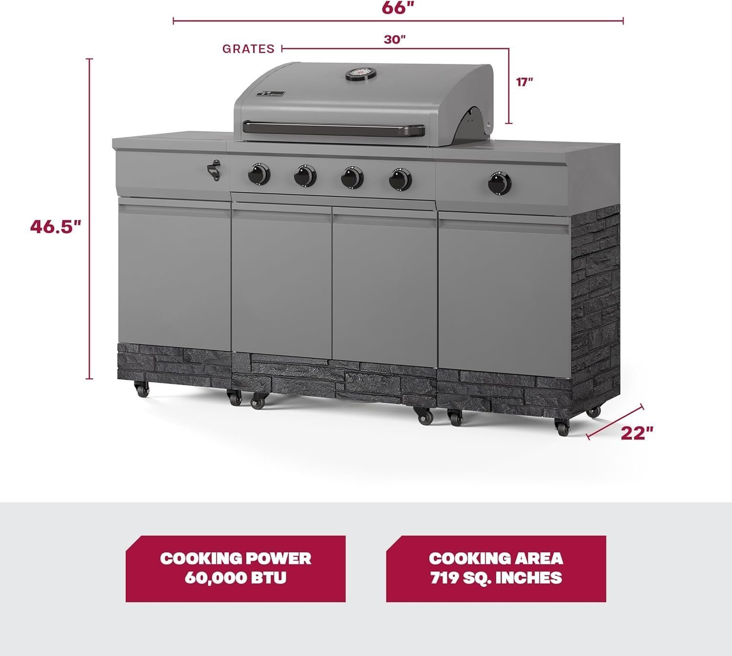 TYTUS Fresno Series 5 Burner Grill TDT-021 - Image 3