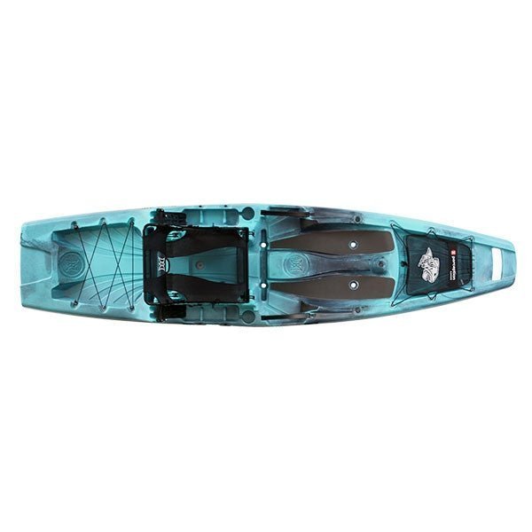 11.5-Foot Sit-On-Top Fishing Kayak with Wide Stability Hull, Elevated Seat & Stand-Up Casting Platform