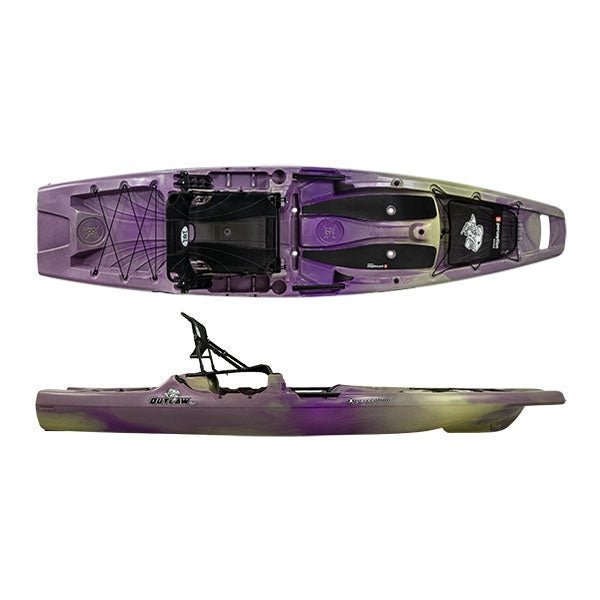 11.5-Foot Sit-On-Top Fishing Kayak with Wide Stability Hull, Elevated Seat & Stand-Up Casting Platform - Image 5