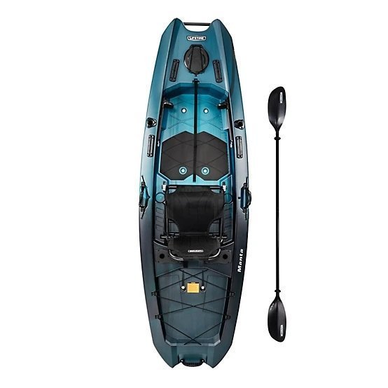 Sit-On-Top Fishing Kayak with Wide Stability Hull, Adjustable Seat, Rod Holders & Storage Compartments