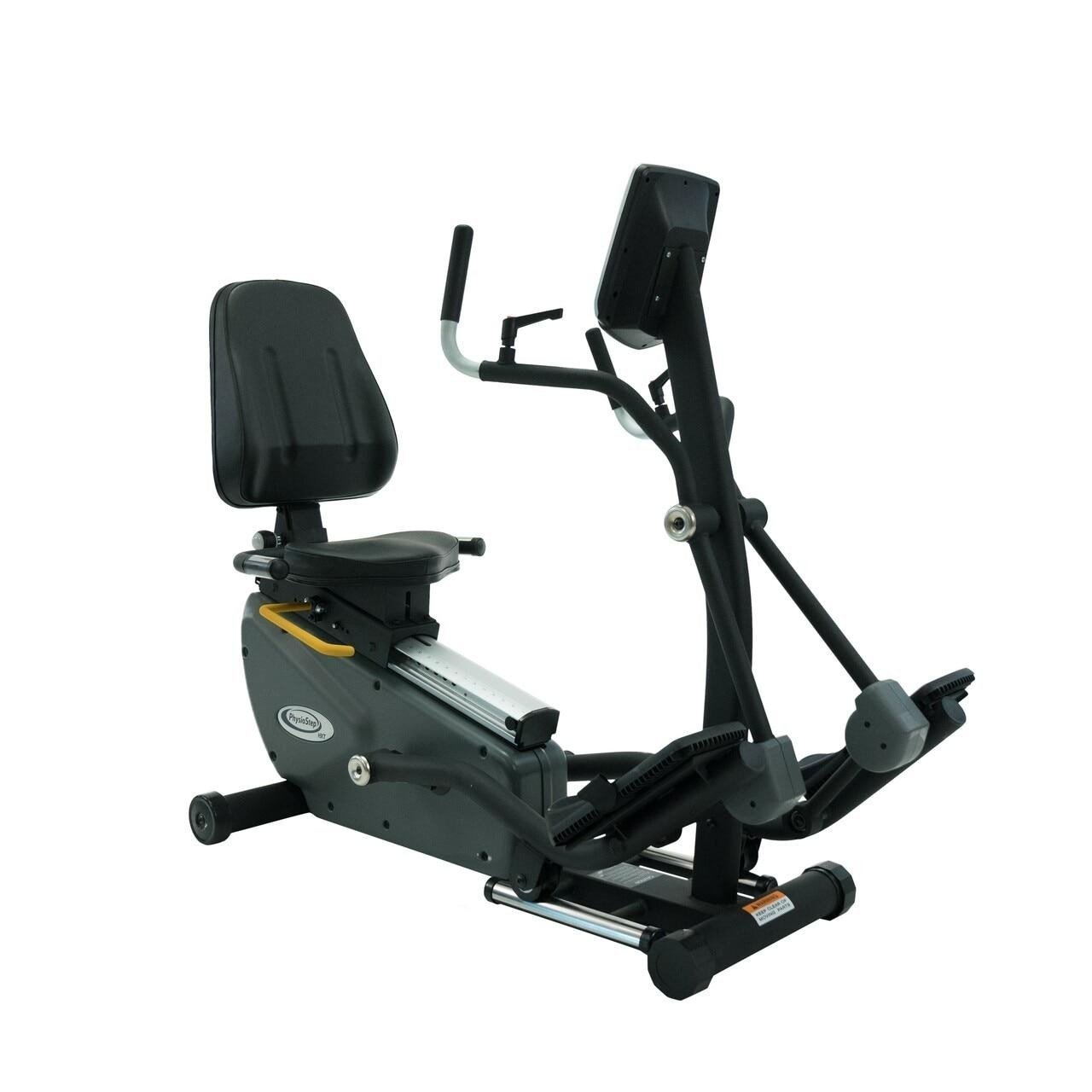 Compact Recumbent Elliptical Cross Trainer with Fixed Seat, 16 Resistance Levels & Full-Body Low-Impact Cardio System