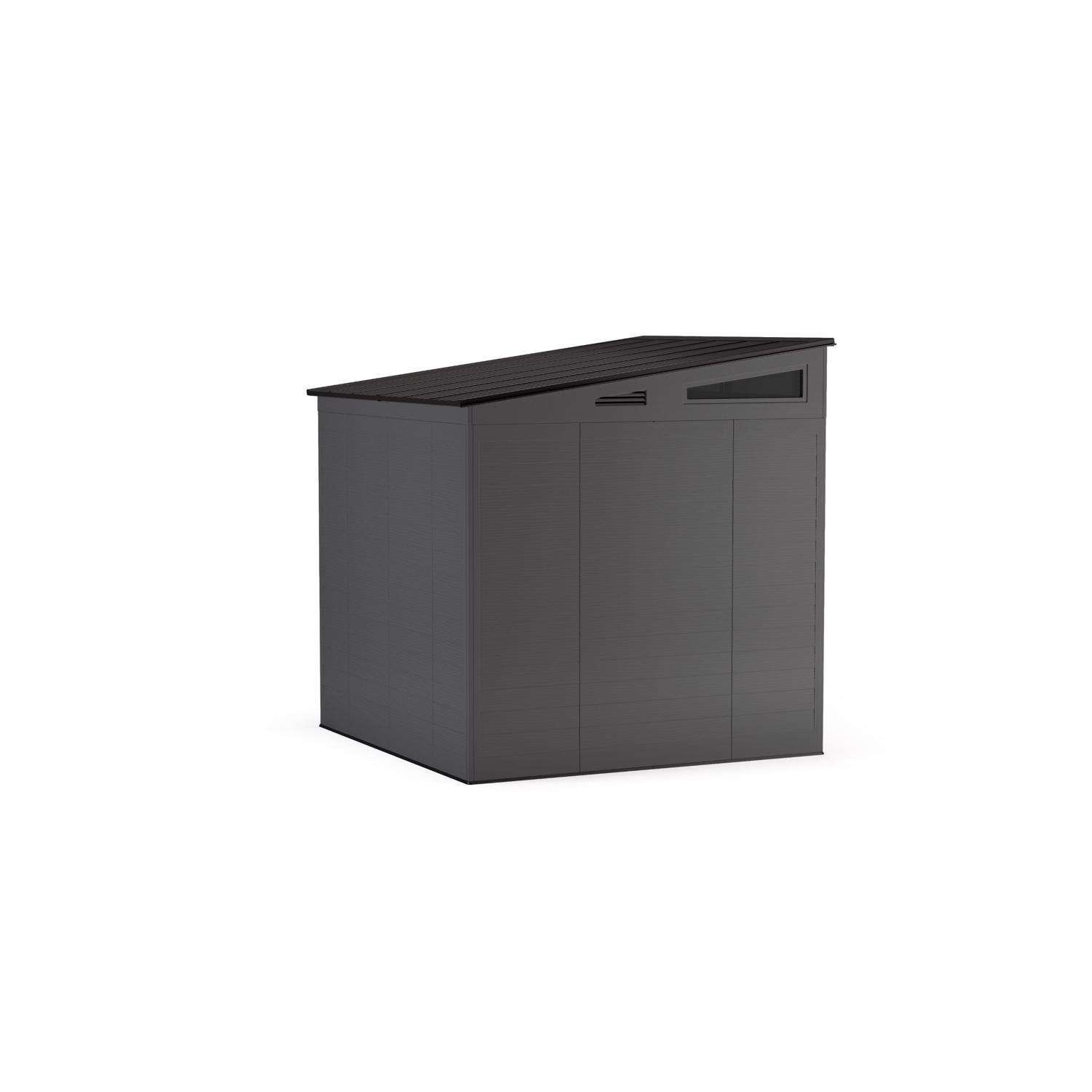 7 Ft. × 7 Ft. Modern Resin Outdoor Storage Shed with Steel-Reinforced Frame - Image 3