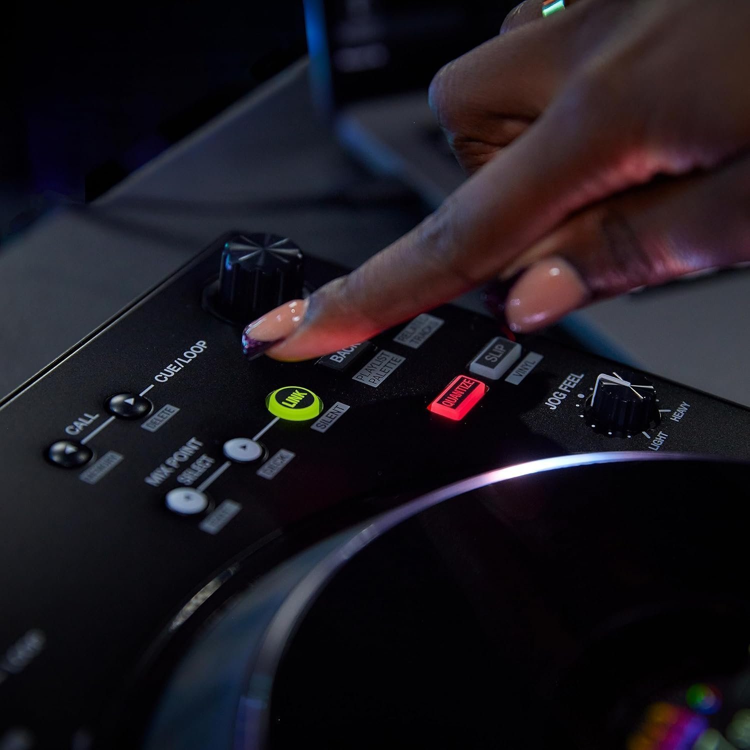 Professional 4-Channel DJ Controller with Real-Time STEMS Control, Full-Size Jog Wheels & Club-Style Performance Layout - Image 14