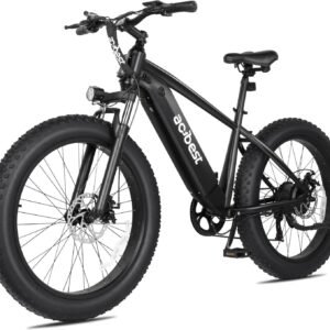1400W Fat Tire Electric Mountain Bike – 48V 13Ah Battery, 28+ MPH, 26x4” All-Terrain E-Bike