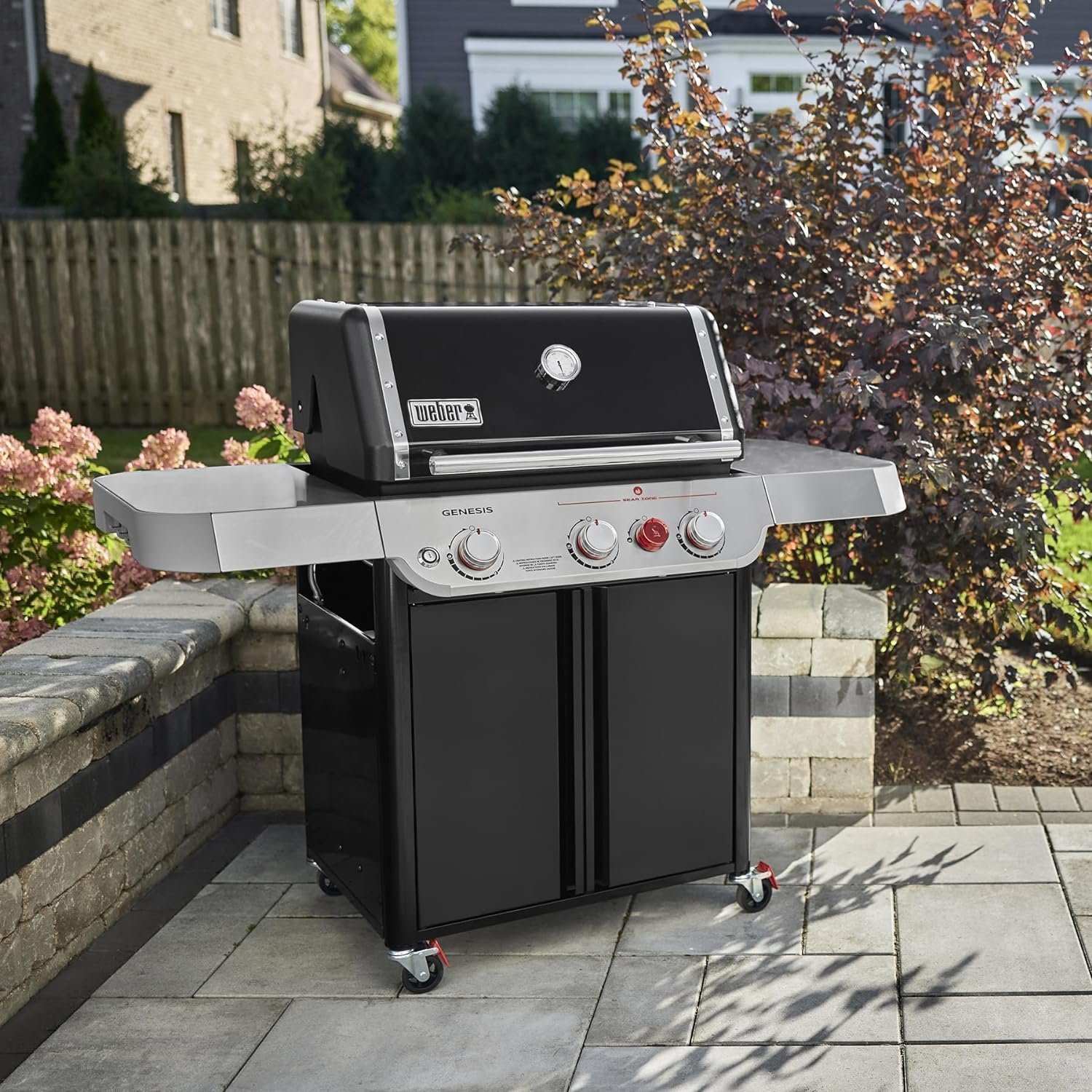 3-Burner Liquid Propane Gas Grill with Sear Zone, Porcelain-Coated Cast-Iron Grates & Even Heat Burner System - Image 8