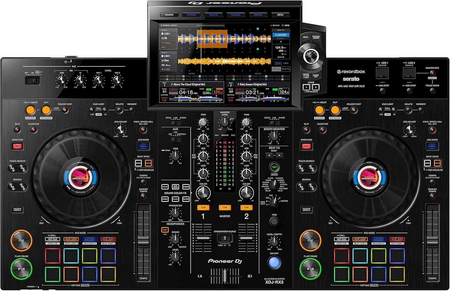 Professional 2-Channel All-In-One DJ System with 10.1-Inch Touchscreen & Standalone Performance