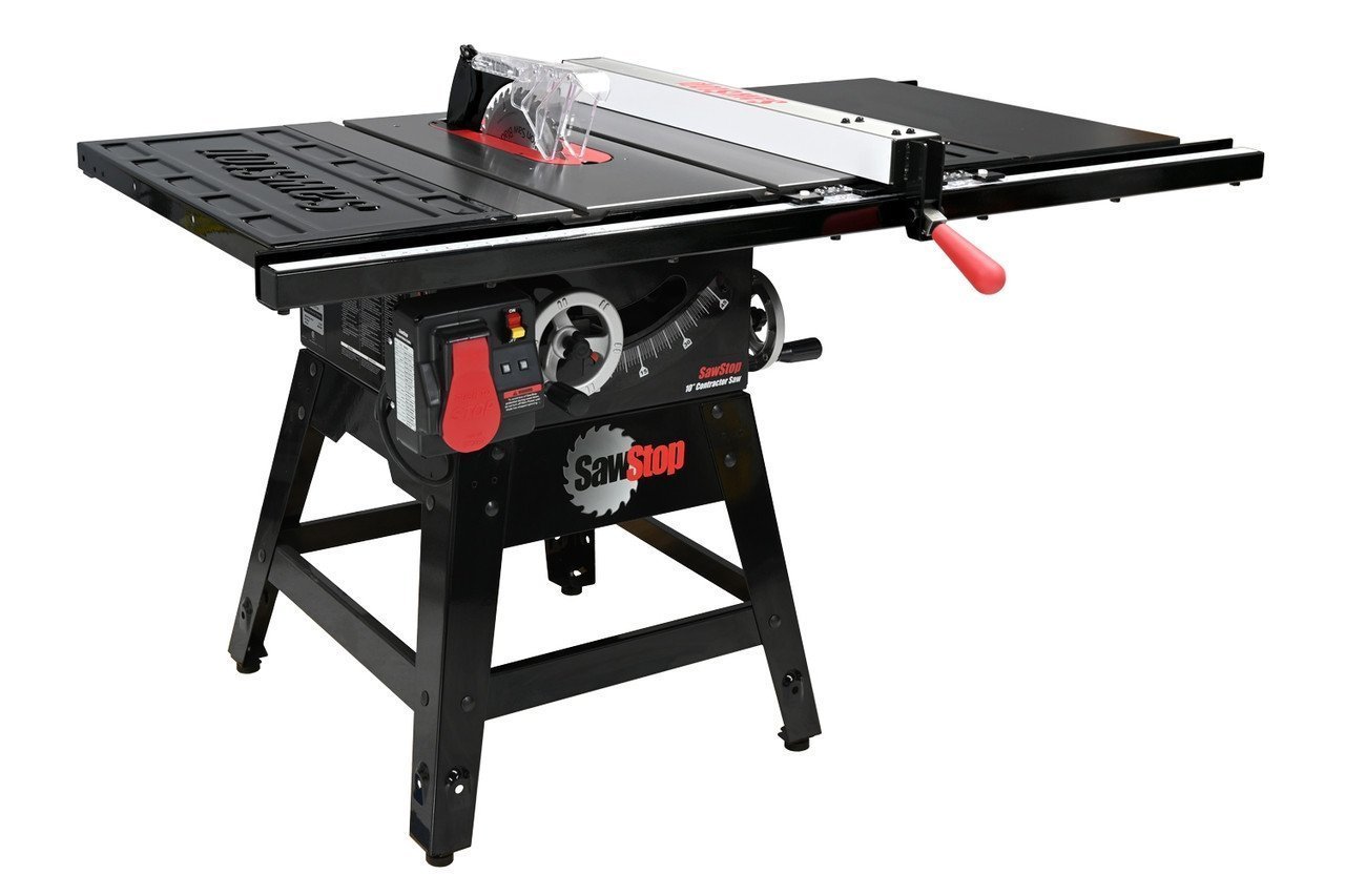 10" Professional Contractor Table Saw with 1.75 HP Motor, 30" Rip Capacity, Premium Fence System & Advanced Blade Safety Technology