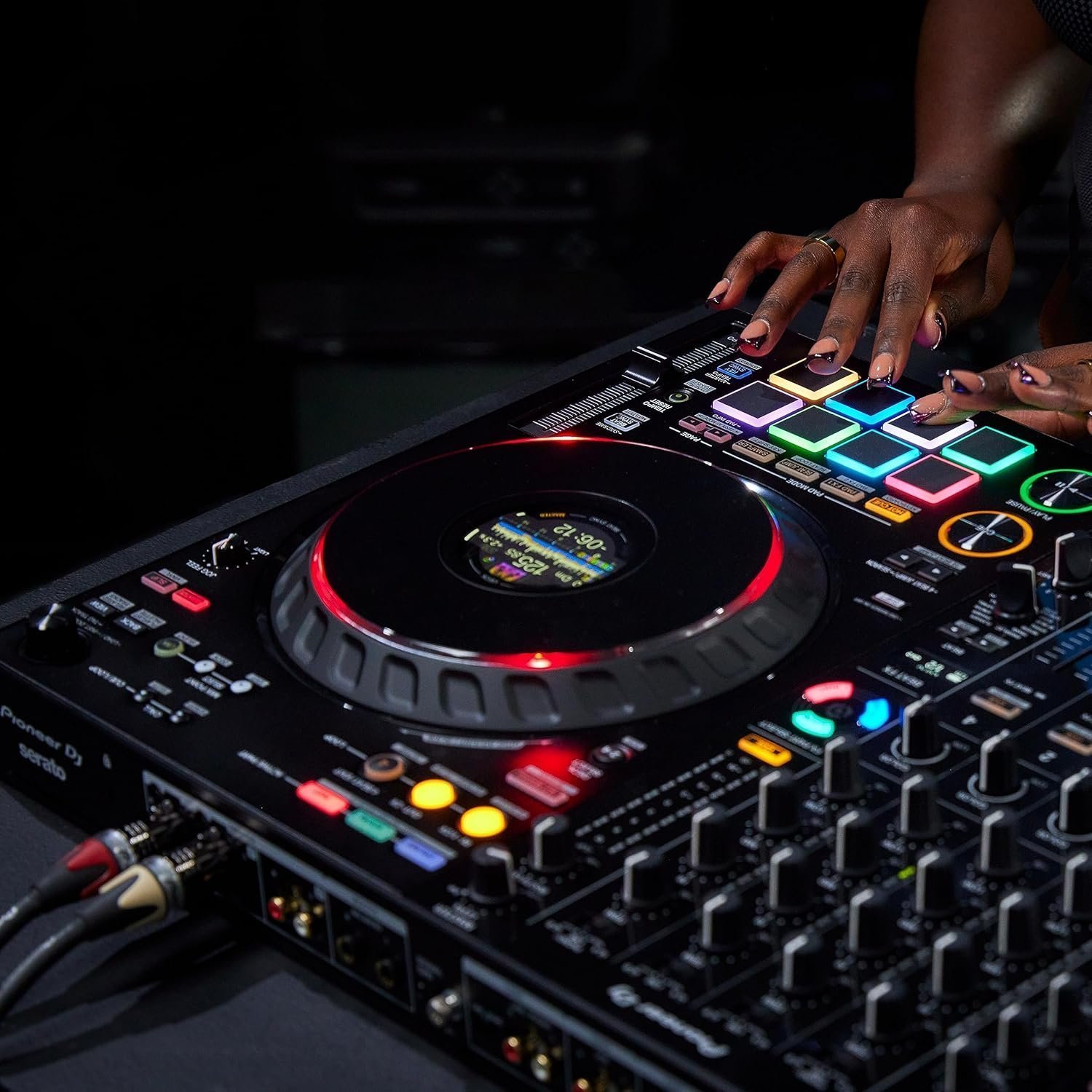 Professional 4-Channel DJ Controller with Real-Time STEMS Control, Full-Size Jog Wheels & Club-Style Performance Layout - Image 8