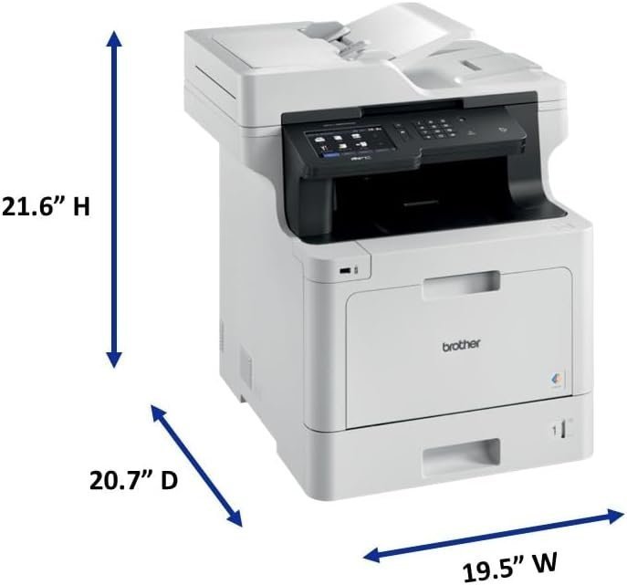 Color Laser All-in-One Printer with Duplex Printing, Scanning, Copying, Fax, Wi-Fi, Ethernet & 5" Touchscreen (Business-Class Multifunction Device) - Image 9