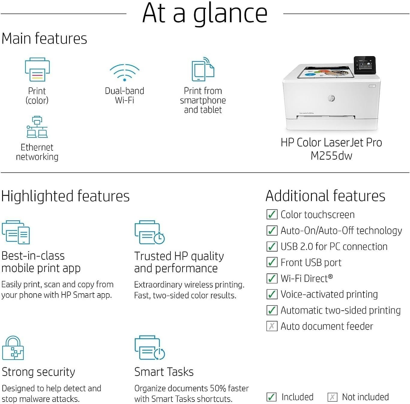 Hp Color Laserjet Pro M255dw Wireless Laser Printer - Image 3