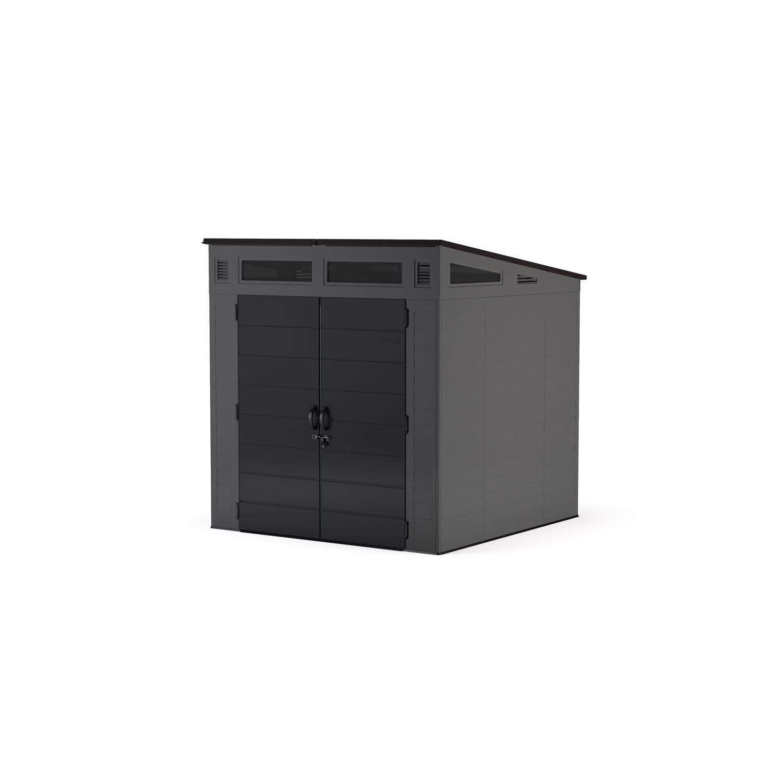 7 Ft. × 7 Ft. Modern Resin Outdoor Storage Shed with Steel-Reinforced Frame - Image 5