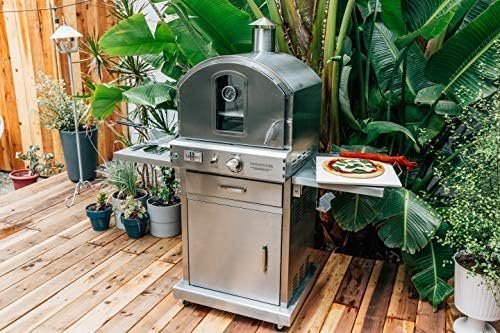 Summerset ‘The Oven’ Outdoor Freestanding Large Capacity Gas Oven with Pizza Stone, Smoker Box and Mobile Cart, 304 Stainless Steel Construction, Natural Gas - Image 3