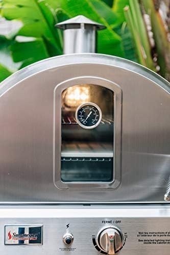 Summerset ‘The Oven’ Outdoor Freestanding Large Capacity Gas Oven with Pizza Stone, Smoker Box and Mobile Cart, 304 Stainless Steel Construction, Natural Gas - Image 4