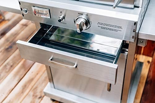 Summerset ‘The Oven’ Outdoor Freestanding Large Capacity Gas Oven with Pizza Stone, Smoker Box and Mobile Cart, 304 Stainless Steel Construction, Natural Gas - Image 6