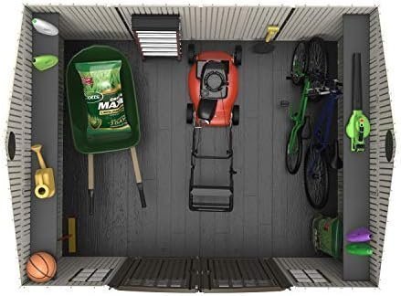 10' x 8' Outdoor Storage Shed Kit with Reinforced Steel Frame, Dual-Wall Panels, Skylight & Weather-Resistant Floor System - Image 13