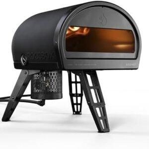 Portable Outdoor Pizza Oven with Stone Baking Surface & Gas Burner