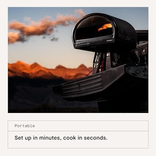 Portable Outdoor Pizza Oven with Stone Baking Surface & Gas Burner - Image 3