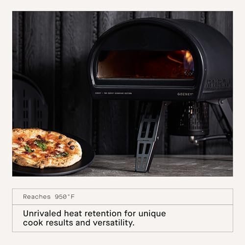 Portable Outdoor Pizza Oven with Stone Baking Surface & Gas Burner - Image 6