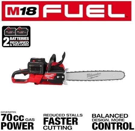 Professional Cordless Dual-Battery Chainsaw – 20 in. High-Performance Cutting Tool - Image 4