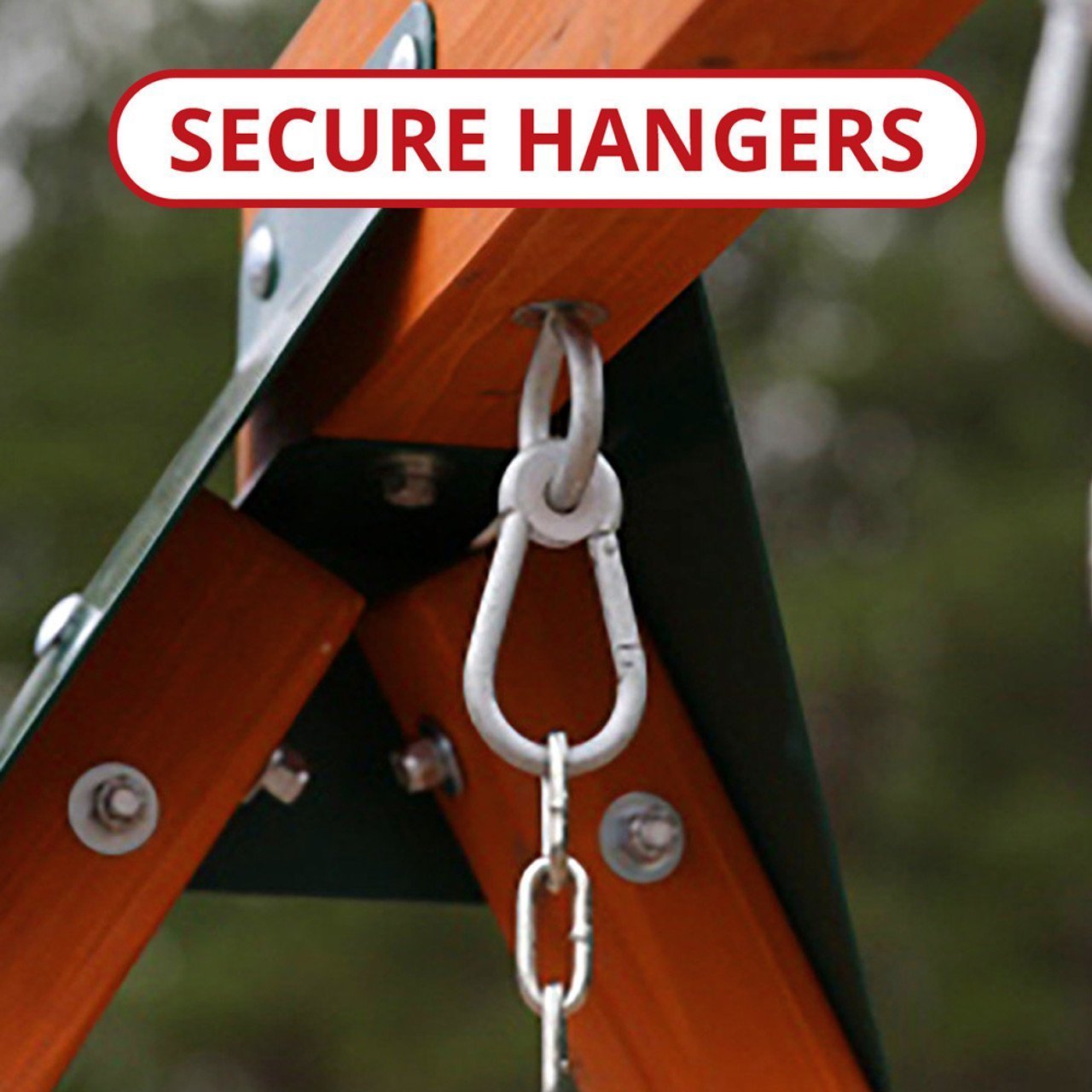 Swing-N-Slide Knightsbridge Deluxe Wooden Outdoor Swing Set - Image 5