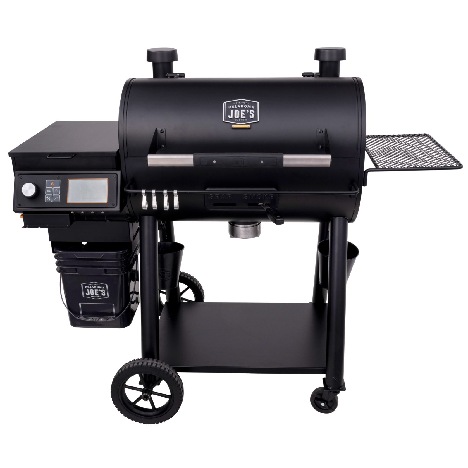 906 Sq. In. Wood Pellet Grill & Smoker with Direct Flame Sear Mode, Digital Temperature Control & 20 lb Hopper