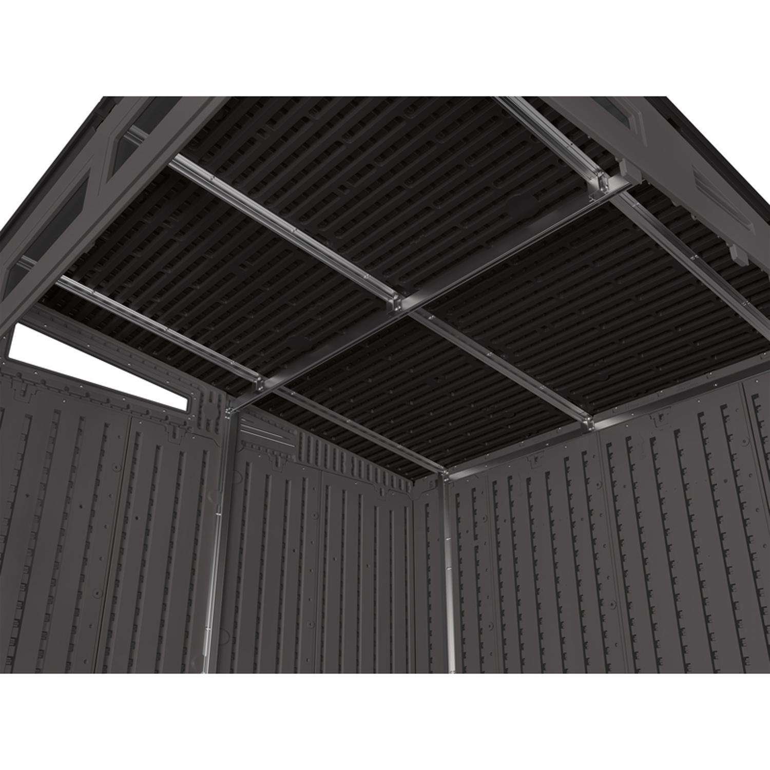 7 Ft. × 7 Ft. Modern Resin Outdoor Storage Shed with Steel-Reinforced Frame - Image 7