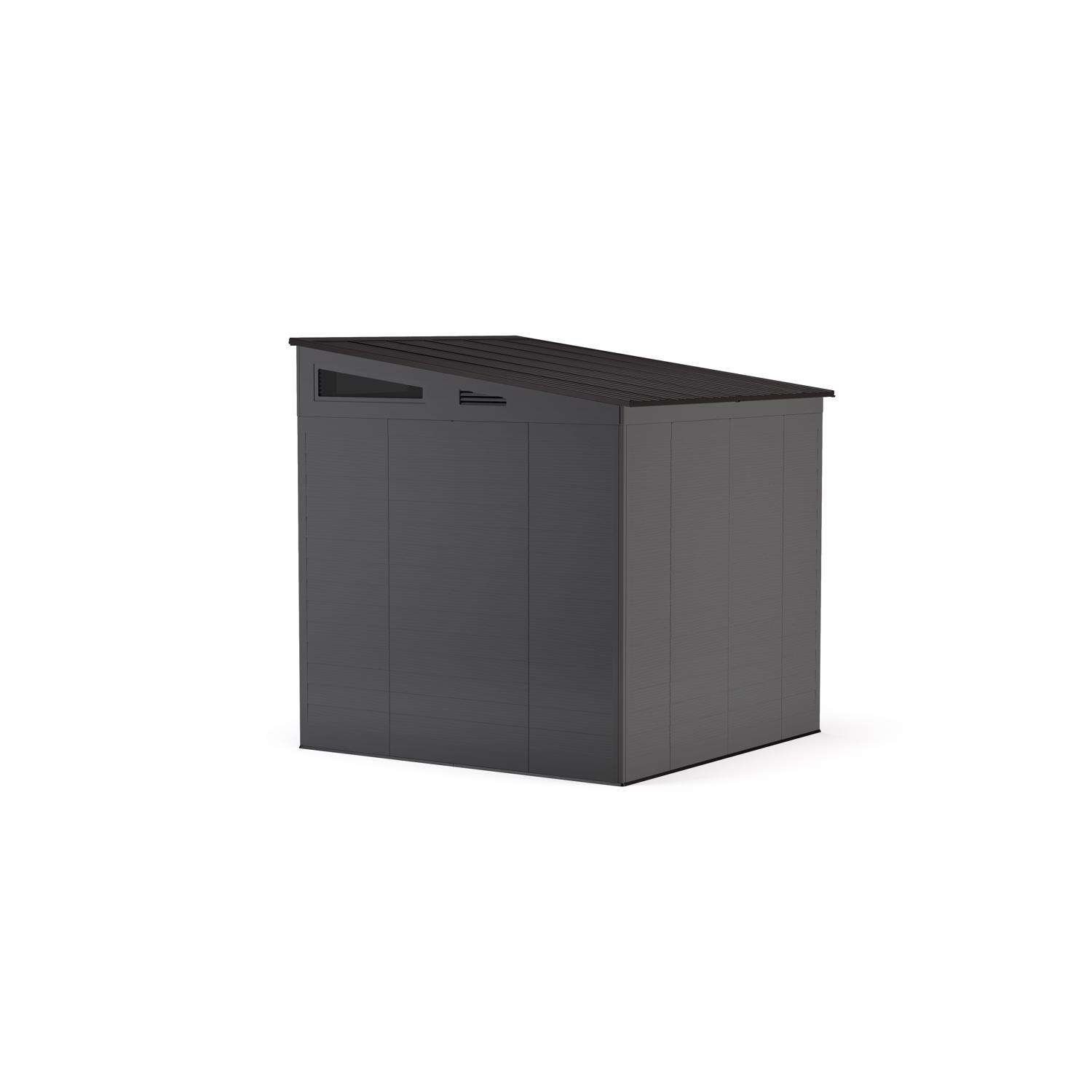 7 Ft. × 7 Ft. Modern Resin Outdoor Storage Shed with Steel-Reinforced Frame - Image 4