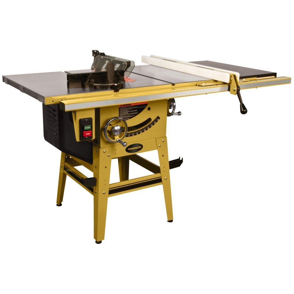 Professional Contractor Table Saw – 1.75 HP 115/230V Stationary Cabinet Saw with 30 in. Fence System & Riving Knife