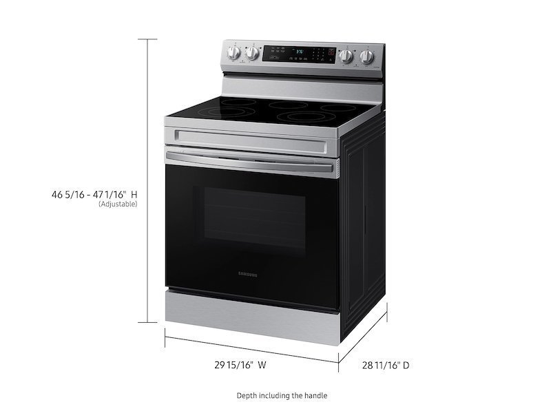 30" Freestanding Smart Electric Range with 6.3 cu. ft. Oven, Rapid Boil Cooktop & Self-Clean Function - Image 6