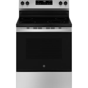 30-Inch Free-Standing Electric Range with Smooth Cooktop – Black